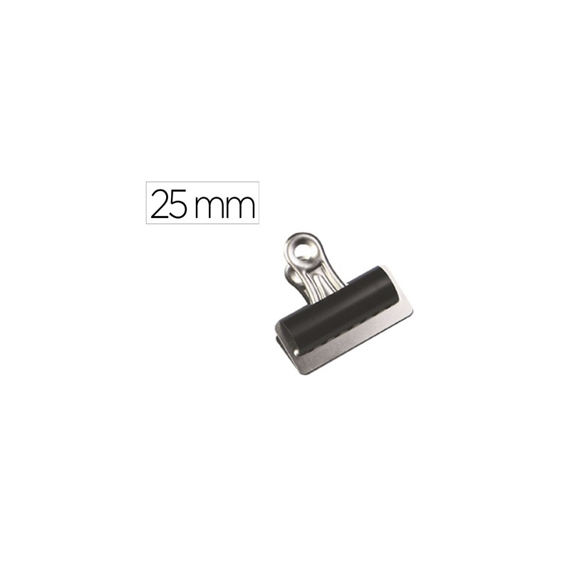 Pinza metalica q-connect pala fija 25 mm caja de 10 unidades Pinza metalica q-connect pala fija 25 mm caja de 10 unidades