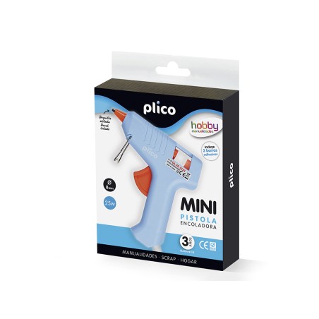 Pistola de silicona caliente mini plico 25 w