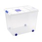 Contenedor plastico plasticforte 86 litros n 8 transparente con tapa 470x620x450 mm Contenedor plastico plasticforte 86 litros n 8 transparente con tapa 470x620x450 mm