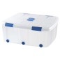 Contenedor plastico plasticforte 100 litros n 15 transparente con tapa 330x800x600 mm Contenedor plastico plasticforte 100 litros n 15 transparente con tapa 330x800x600 mm