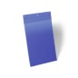 Funda durable magnetica 210x297 mm plastico azul ventana transparente pack de 10 unidades