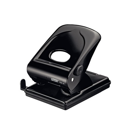 Taladrador rapid fmc40 metalico color negro capacidad 40 hojas