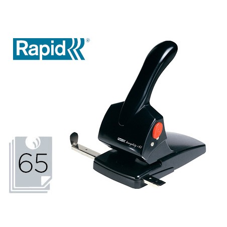 Taladrador rapid hdc65 fashion metalico/abs color negro capacidad 65 hojas
