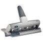 Taladrador petrus 514 metalico color plata 4 punzones moviles capacidad 30 hojas