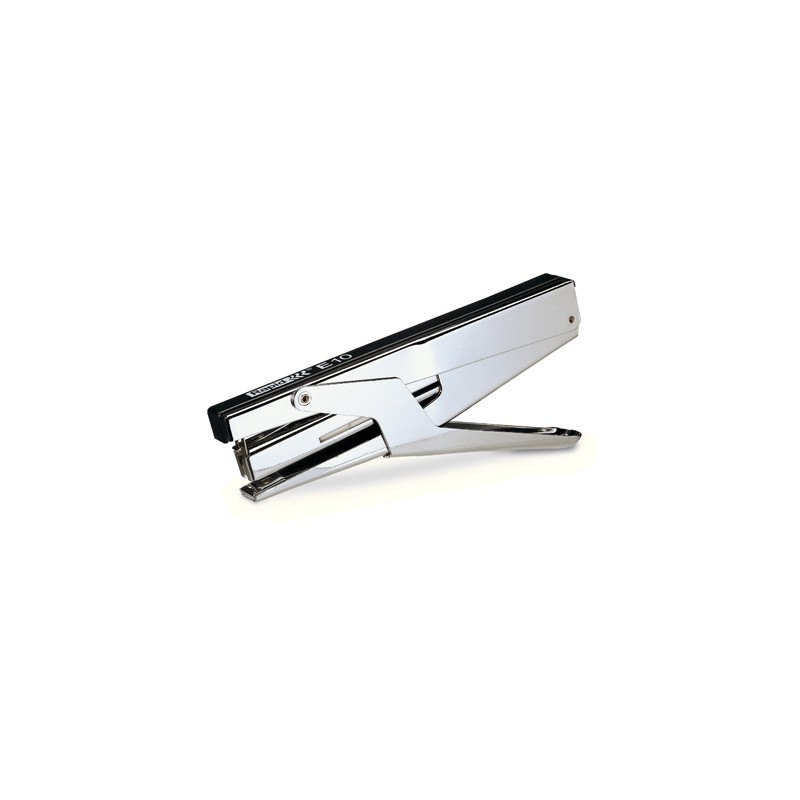 Grapadora tenaza rapid e10 cromado/negro capacidad 15 hojas usa grapas nº 10