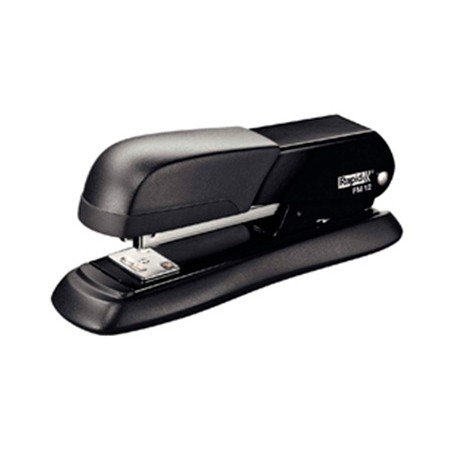 Grapadora rapid fm12 metalica color negro capacidad 25 hojas usa grapas 24/6 y 26/6