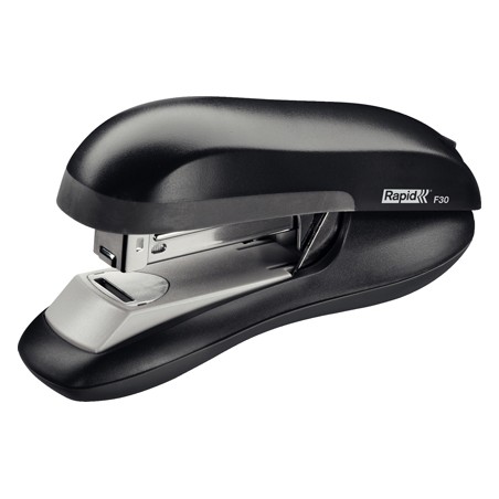 Grapadora rapid f30 plastico abs color negro capacidad 30 hojas usa grapas 24/6 y 26/6