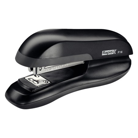 Grapadora rapid f16 plastico abs color negro capacidad 30 hojas usa grapas 24/6 y 26/6