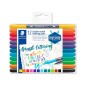 Rotulador staedtler 3004 doble punta para lettering estuche de 12 unidades colores surtidos