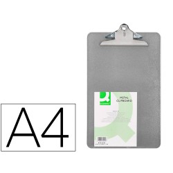 Portanotas q-connect metalico din a4