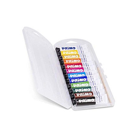Tempera primo en tubo aluminio de 12 ml blister plastico 12 colores surtidos