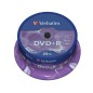 Dvd+r verbatim capacidad 4.7gb velocidad 16x 120 min tarrina de 25 unidades
