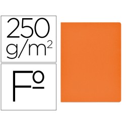50 Unidades - Subcarpeta cartulina gio simple intenso folio naranja 230g/m2