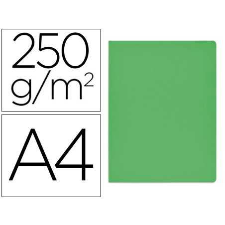 50 Unidades - Subcarpeta cartulina gio simple intenso din a4 verde 230g/m2
