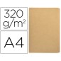 25 Unidades - Subcarpeta cartulina gio folio pocket bolsa con solapa intenso kraft bicolor 240g/m2