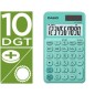 Calculadora casio sl-310uc-gn bolsillo 10 digitos tax +/- tecla color verde