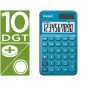 Calculadora casio sl-310uc-bu bolsillo 10 digitos tax +/- tecla color azul