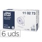 Papel higienico tork jumbo suave 2 capas 360 m para dispensador t1 paquete de 6 rollos
