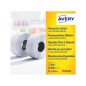 Etiqueta avery 1 linea adhesivo permanente 26x12 mm blanca rollo 1500 unidades caja de 10 unidades Etiqueta avery 1 linea adhesivo permanente 26x12 mm blanca rollo 1500 unidades caja de 10 unidades