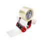Cinta adhesiva q-connect monofilamentos transparente 50 m x 50 mm para embalaje