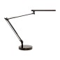 Lampara de escritorio unilux led 7w 665lm cabezal giro 360ºbrazo 3 articulaciones negro/madera