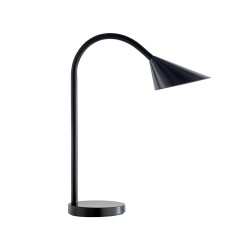 Lampara de escritorio unilux led 6w 625lm brazo flexible negro