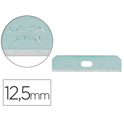 Repuesto cuter olfa ancho 12,5 mm blister de 10 unidades para cuter seguridad sk-7