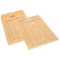 Sobre sam bolsa kraft natural 120 gr cierre multiadhesivo 260x360 mm correo interno 3 taladros impreso 2 caras caja