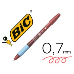 Boligrafo bic gelocity illusion borrable rojo punta de 0,7 mm