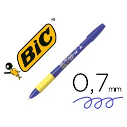 Boligrafo bic gelocity illusion borrable azul punta de 0,7 mm