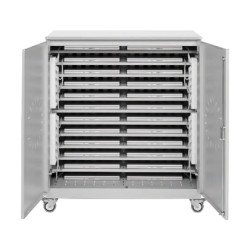 Armario metalico iorder con ruedas para almacenamiento y carga 24/36 portatiles/netbooks color