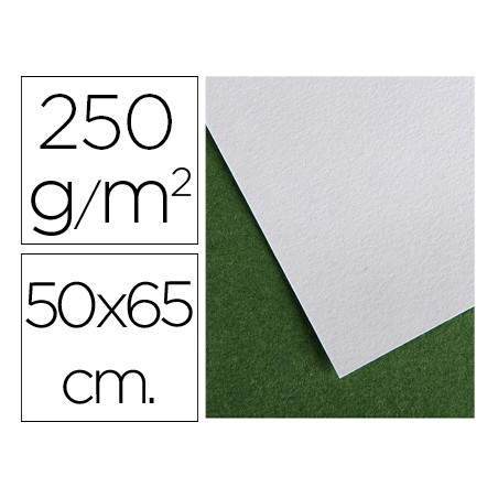 25 Unidades - Papel secante canson 50x65 cm liso blanco 250 gr