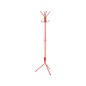 Perchero metalico q-connect rojo 8 colgadores 173x51 cm
