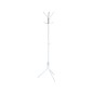 Perchero metalico q-connect blanco 8 colgadores 173x51 cm