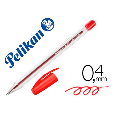 Boligrafo pelikan hang stick rojo