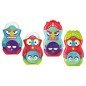 24 Unidades - Sacapuntas maped plastico loopy totem 1 uso con goma colores surtidos decorado