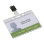10 Unidades - Identificador q-connect rigido plastico acabado brillante con pinza kf14148 9x6,7 cm