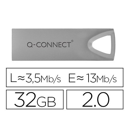 Memoria usb q-connect flash premium 32 gb 2.0