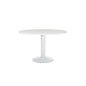 Mesa de reunion rocada meeting 3006atw04 estructura columna acero blanco tablero madera blanco 120 cm diametro