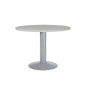 Mesa de reunion rocada meeting 3005at02 estructura columna acero gris tablero madera gris 100 cm diametro Mesa de reunion rocada meeting 3005at02 estructura columna acero gris tablero madera gris 100 cm diametro