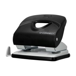 Taladrador q-connect kf14220 negro abertura 2,7 mm capacidad 30 hojas