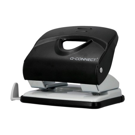 Taladrador q-connect kf14220 negro abertura 2,7 mm capacidad 30 hojas