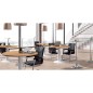 Mesa de reunion rocada meeting 3005at02 estructura columna acero gris tablero madera gris 100 cm diametro Mesa de reunion rocada meeting 3005at02 estructura columna acero gris tablero madera gris 100 cm diametro