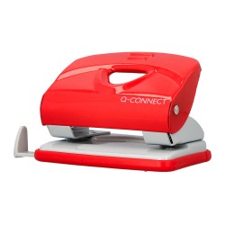 Taladrador q-connect kf14219 rojo abertura 2 mm capacidad 20 hojas