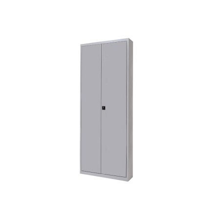 Armario metalico rocada dos puertas batientes incluye cuatro balda 102x198x45 cm acabado ac00 gris/gris