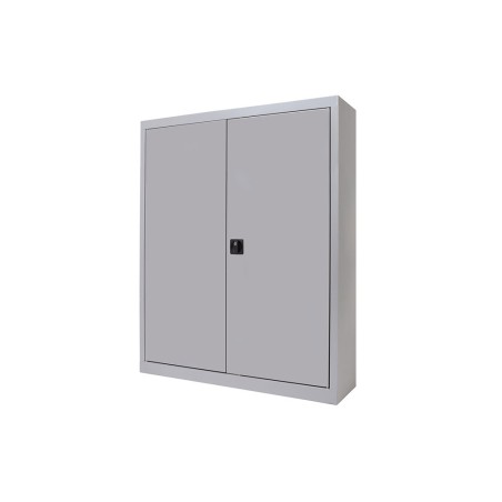 Armario metalico rocada dos puertas batientes incluye dos balda 102x105x45 cm acabado ac00 gris/gris