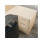 Cajonera rocada con cuatro cajones serie store 60x47x74 cm acabado gris/haya