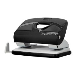 Taladrador q-connect kf14217 negro abertura 2 mm capacidad 20 hojas