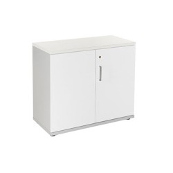 Armario rocada con dos puertas y un estante serie store 78x90x45 cm acabado gris/blanco