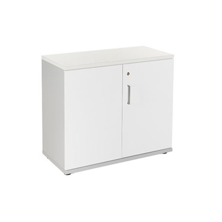 Armario rocada con dos puertas y un estante serie store 78x90x45 cm acabado gris/blanco